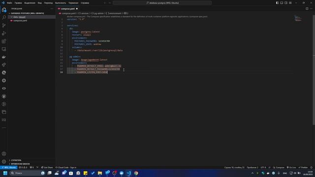 Установка Postgres SQL & PgAdmin в Docker на Windows 11 WLS2 смотреть онлайн
