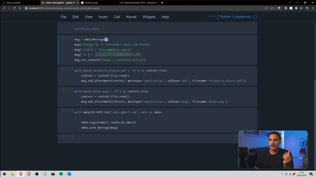 Como enviar e-mail com Python de forma AUTOMÁTICA | [TUTORIAL] смотреть онлайн