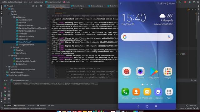 Mobile Automation | Lesson 21 | Make a Swipe Action Utility Class смотреть онлайн