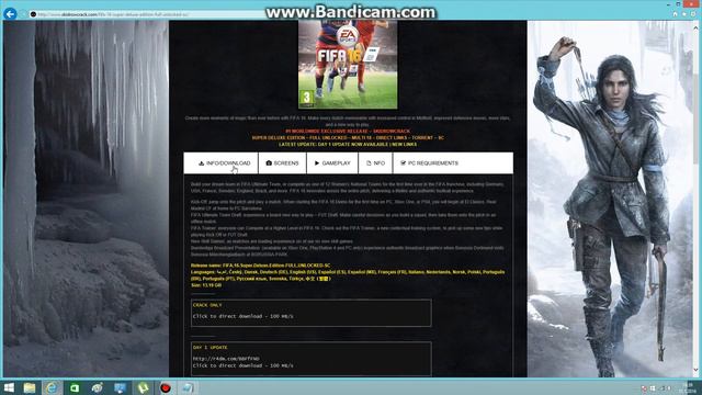 FİFA 16 CRACKLI FULL İNDİR (1080p De İzleyin) смотреть онлайн