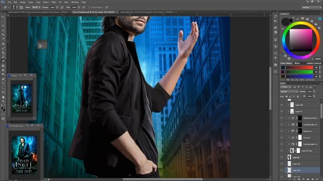 Photoshop Speedart – Urban Fantasy Book Cover смотреть онлайн