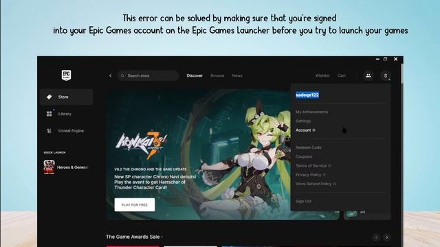 How to Fix "LS-0003: You're not signed into the Epic Games Launcher" Error in Epic Game Launcher смотреть онлайн