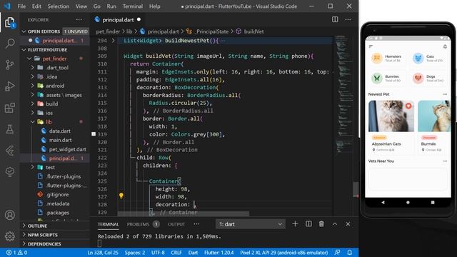 Flutter App UI - Pet Finder - Speed Code Tutorial смотреть онлайн