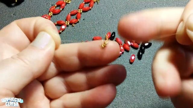 Украшения из бисера. КОЛЬЕ, БРАСЛЕТ и СЕРЬГИ из бусин✔️ Украшение своими руками✔️ смотреть онлайн