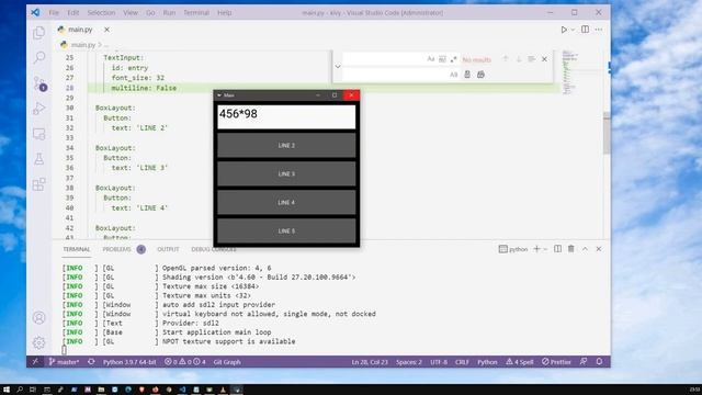 Kivy Android App Calculator built in Python 100 Lines 90 seconds смотреть онлайн