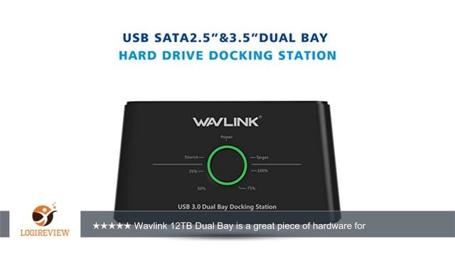 Wavlink USB 3.0 to SATA Dual-Bay Hard Drive Docking Station with For 2.5 inch/3.5 inch HDD,SSD with смотреть онлайн