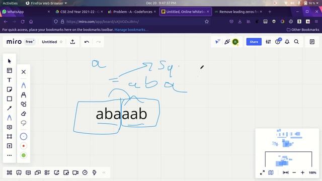 Codeforces Round #762 (Div. 3) | A. Square String? | video explanation смотреть онлайн