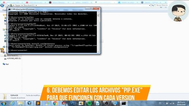 Como Instalar multiples versiones de python en windows + solucion al problema de PIP 2021 смотреть онлайн