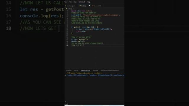 Understand Axios, Promises, and Async/Await in a Minute #javascript #axios #api #json смотреть онлайн