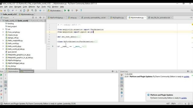 Python и Matplotlib модуль Animation (авто обновление графики) смотреть онлайн
