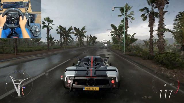 Forza Horizon 5 | PAGANI ZONDA 2009 | (Steering Wheel + Shifter) Gameplay Logitech G923 смотреть онлайн