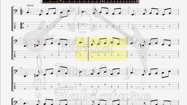 Eppu Normaali Tahroja paperilla BASS GUITAR TAB смотреть онлайн