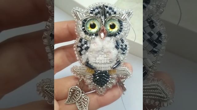 Брошь "Зимняя совушка" смотреть онлайн