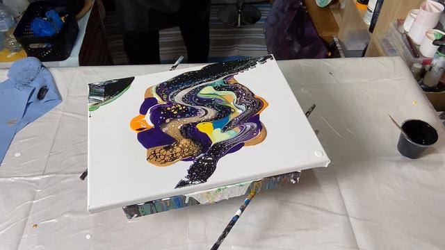 Beginners attempt at a Puddle & Swipe, Carnival of colours смотреть онлайн