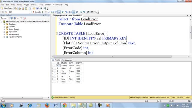 Redirecting Error Records During Data Loads - SSIS смотреть онлайн