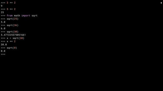Using Square Root in Python смотреть онлайн