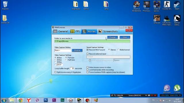 #AsDo №1: Обзор FRAPS, как снимать? как настроить? смотреть онлайн