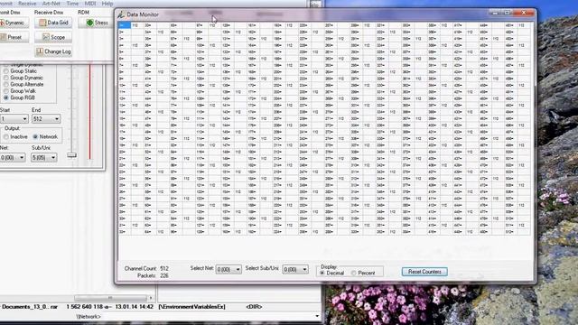 Art-Net controller input test (DMX-WorkShop) смотреть онлайн