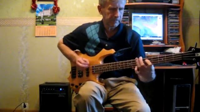 Deep Purple - sail away - бас (bass cover) смотреть онлайн