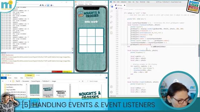 LUA EVENT HANDLING & EVENT LISTENERS: How to program objects to respond to tap/touch events in Lua смотреть онлайн