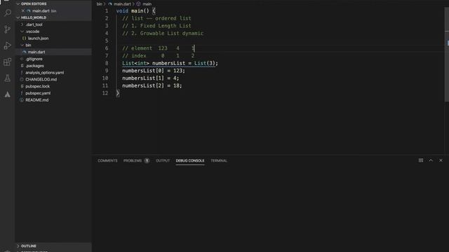 #39 - Dart Collections : List - Array as Fixed Length List | Dart Programming for flutter in telugu смотреть онлайн