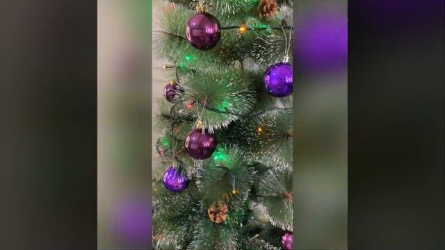 Елка искусственная новогодняя 180 см . Сосна пушистая с инеем и шишками 180 см купить. ABRAMOFF смотреть онлайн