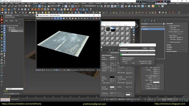 Quixel Mixer road in UE4 and 3ds max. Final. RailClone plugin and render with Vray Next. смотреть онлайн