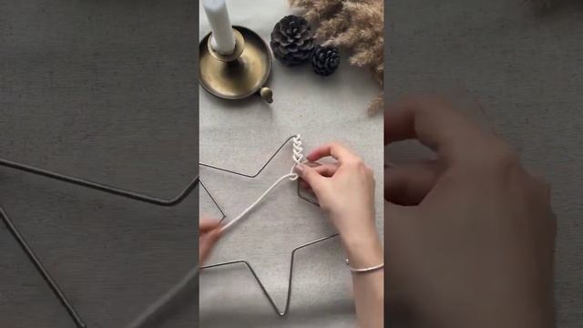 Macrame Diy/how to make macrame star by easy way смотреть онлайн