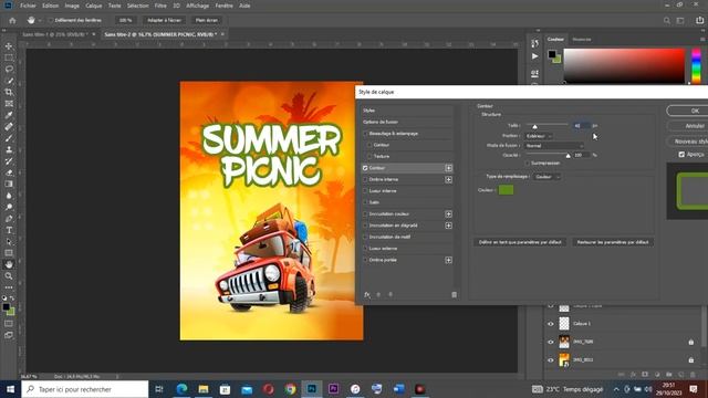 comment créer une affiche summer party sur Photoshop tuto pour débutants смотреть онлайн