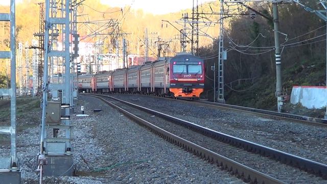 Эд4м-0436 Coчи-Туапсе на перегоне смотреть онлайн