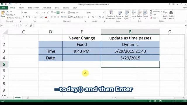 ms office excel entering date and time смотреть онлайн