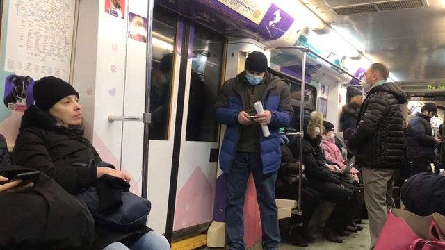 Полная поездка по Арбатской Покровской линии от «Пятницкого шоссе» до «Щелковской» смотреть онлайн