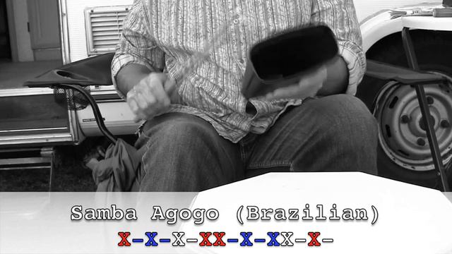 8th / 16th (binary) cowbell patterns - Cuba, Brazil, Africa - 18 bell rhythms. смотреть онлайн