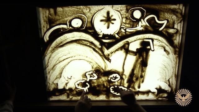Рисунки на песке. Рождество Христово. смотреть онлайн