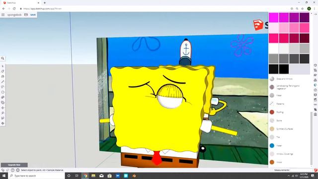 How to 3d model spongebob on sketchup online (HD) смотреть онлайн