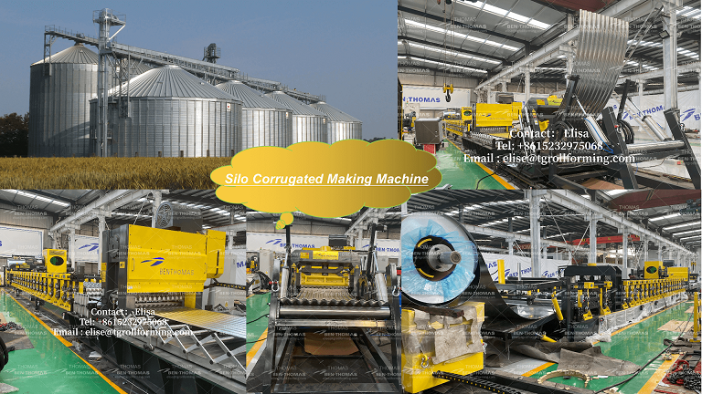 ( steel silo sheet corrugation line ): Grain bin wall production line【 Grain bin silo wall machine 】 смотреть онлайн