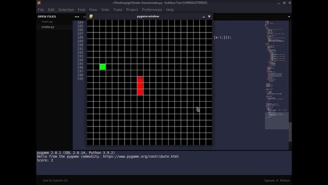 Python Snake Game Pygame | code Github смотреть онлайн