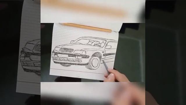 Рисуем Ауди V8 Как Нарисовать Машину How to draw Audi смотреть онлайн
