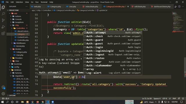 23 Laravel tutorial | Laravel CRUD | Query Builder Edit & Update Data смотреть онлайн