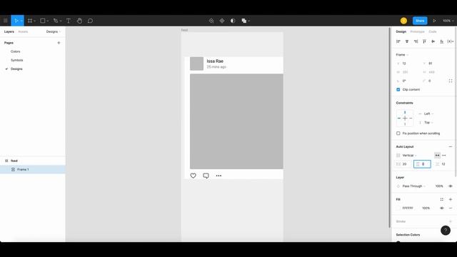 Design a Social Media Feed using Figma Autolayout | Figma | Figma Autolayout смотреть онлайн