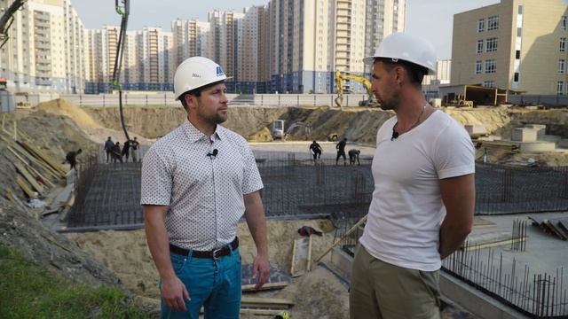 Процесс заливки подбетонки 45 кубов (В15/П4) под строительство детского сада! смотреть онлайн