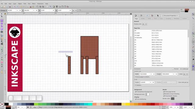 Inkscape Tutorial: How to draw Basic Furniture смотреть онлайн