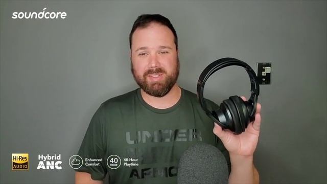 Anker Soundcore Life Q20 Hybrid Active Noise Cancelling Headphones Wireless Ear Bluetooth Headphone смотреть онлайн