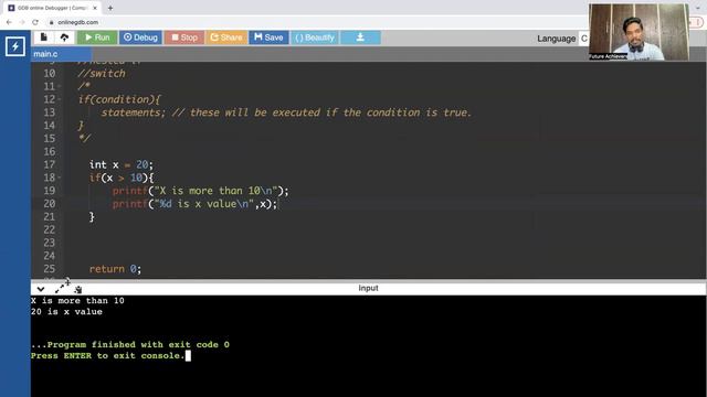 11.C-Programming Conditional Statements if else in Telugu by Future Achievers Academy смотреть онлайн