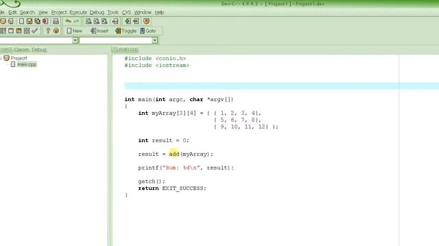 C Programming Tutorial 36 - Passing 2-Dimensional Arrays to Functions смотреть онлайн
