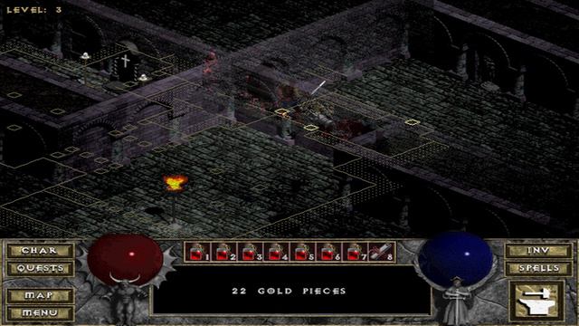 The Fourth Floor - Diablo: Hellfire - Let's Play - 4 смотреть онлайн