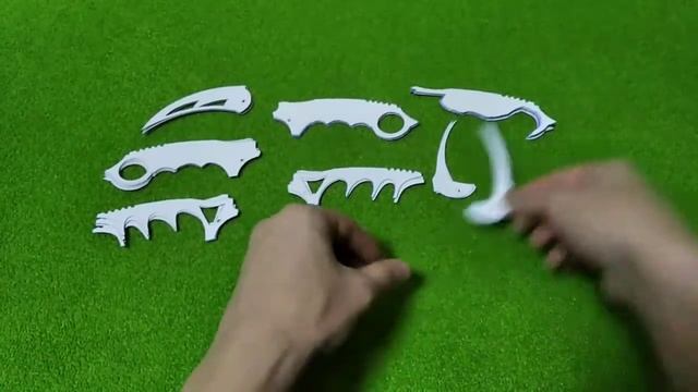 Как сделать нож Керамбит Складной из картона. смотреть онлайн