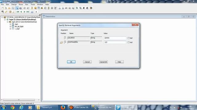 TUTORIAL POWERBUILDER - COMO HACER UN LOGIN - SQLSERVER 2012 BASADO EN UN PROCEDIMIENTO ALMACENADO смотреть онлайн