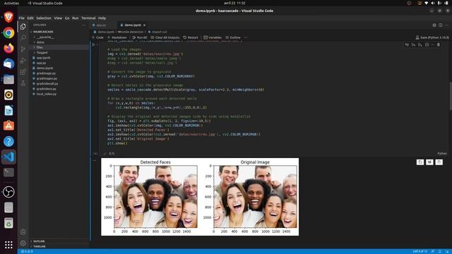 Comment détecter les visages, les yeux et le sourire dans une image avec Python et OpenCV смотреть онлайн