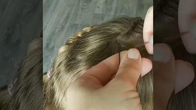 Плетение косичек "сердце". Детские прически. смотреть онлайн